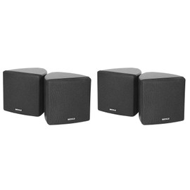 Universal (4) Rockville Cube 3.5" 30w RMS Black Home Theater Wall Speakers+Swive