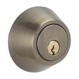 SCHLAGE Dexter by Schlage JD60609 Single-Cylinder Deadbolt, Antique Brass