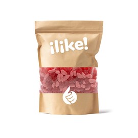 Hearts and Lips Gummy Candy, Strawberry & Bubblegum Flavors, 2 Pound Bag