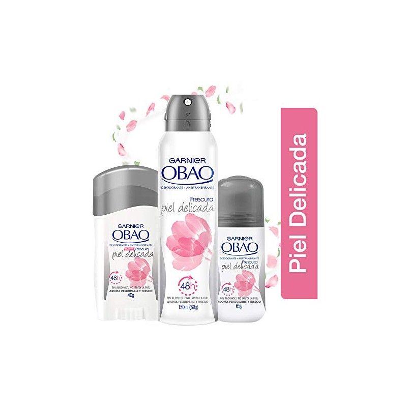 Garnier Obao Roll-On Regular Piel Delicada, 65 gr