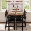 IRONCK Dining Table Set for 4, Wood Kitchen Table with