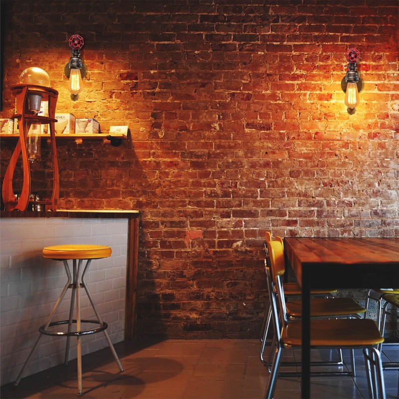 XEYOU Retro Wall lamp Vintage Industrial Steampunk Wall Sconce with