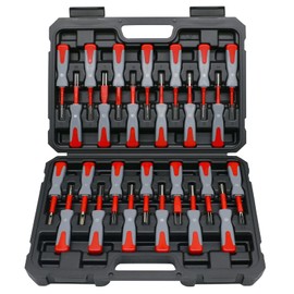 Terminal Removal Tool Kit，For Replaces Universal Vehicle Wire Harness Pin Connector Release Tool Set(26 PCS)