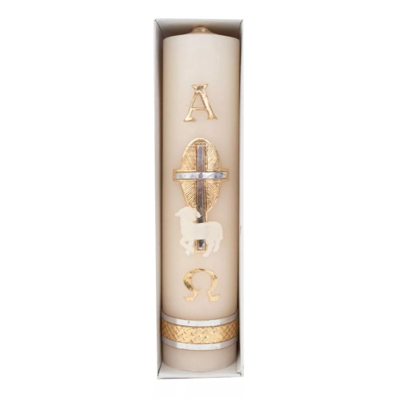 CEB Cirio Pascual #1 Duo Decorado Oro Y Rojo