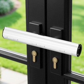 Patio Door Security Lock Internal Door Lock for French Door Security,Easy Install Patio Door Lock White Security Lock Protecting Pets and Babies