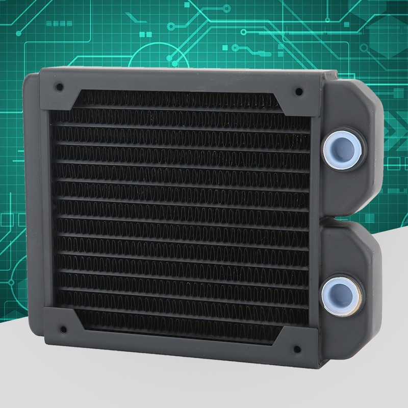 Computer Water Cooling Copper Radiator 14 Tubes CPU Cooler Heatsink