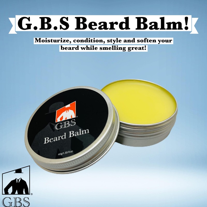 G.B.S Beard Balm with Citrus Scent - Styles, Strengthens &