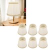 6PCS Set Small Lamp Shade Modern Style Cloth Clip On