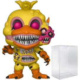 POP Five Nights at Freddy's The Twisted Ones - Twisted Chica Funko Vinyl Figure (Bundled with Compatible Box Protector Case), Multicolored, 3.75 inches