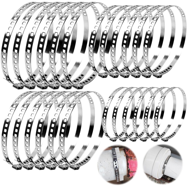42 Pcs Hose Clips Set, CV Boot Clips, Stainless Steel