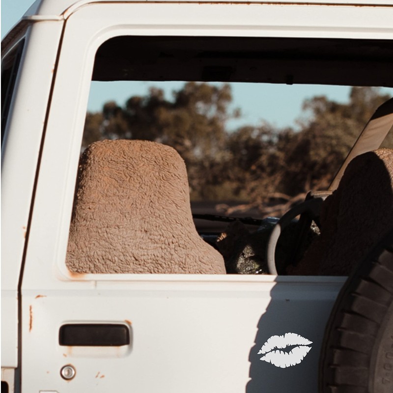 2X Lips Reflective Sticker Decal for Car Bumper Helmet 3"