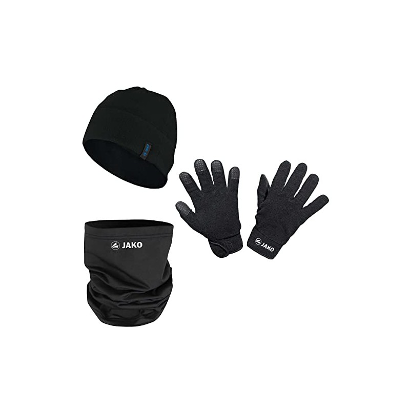 JAKO Hat + Scarf + Glove Winter Set C1299, black