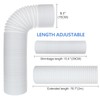 5.1 Inch Air Conditioner Exhaust Hose Anti-Clockwise Thread Portable AC