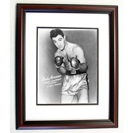 Boxing Legend Rocky Marciano 8x10 Photo In 11x14 Cherry Frame #4
