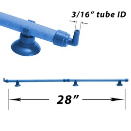 Quickun 7" 10" 14" 18" 23" 28" Length Aquarium Air Stone Bubble Wall Tube Oxygen Diffuser Bar Decor Accessory for Fish Tank
