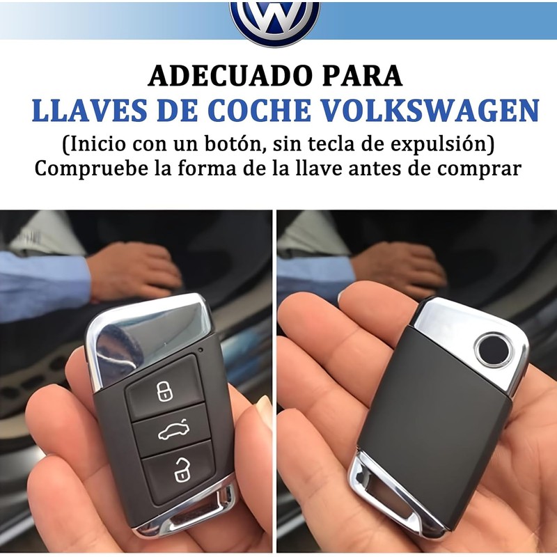2 Piezas Funda Protección De Silicon Llave Compatible con VW
