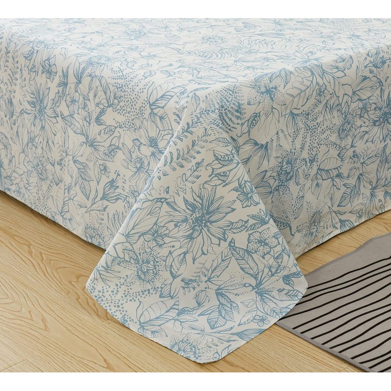 Bed Sheet Single Flat Sheet 59.1 x 98.4 inches (150