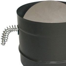 Simpson Duravent Stove Pipe Damper 6" Dia. 24 Ga Cast Iron