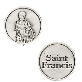 Roman Inc. SAINT FRANCIS POCKET TOKEN CARDED WITH PRAYER