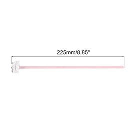 sourcing map WRP-100 Furnace Thermocouple 1600°C Platinum Rhodium S Type Temperature Sensor Probes for Muffle Furnace Oven, 8x225mm