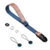 [Cobby] Wrist Strap, Hand Strap, Magnetic Buckle, Anchor Design, For SLR/Mirrorless, with Circular/Triangular Ring, Blue