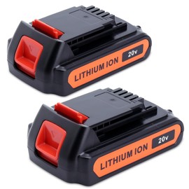 2Pack LBXR20 20V Battery 4.0 ah Compatible with Black and Decker 20V Lithium Battery LBXR2020 LBX20 LBXR2520 LBXR20-OPE2, Compatible with Black & Decker 20 Volt Max Cordless Drill Power Tools