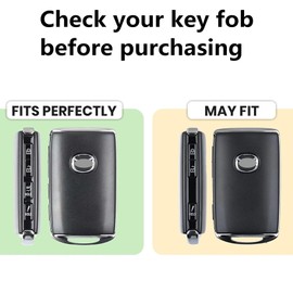 Zyntirik Compatible with Mazda 3 Key Fob Case, 3 Hatchback,6,CX-5,CX-50,CX-3,CX-30,CX-9,CX-90 2020-2024, Remote Car Key Protector Case with Keychain (Black)