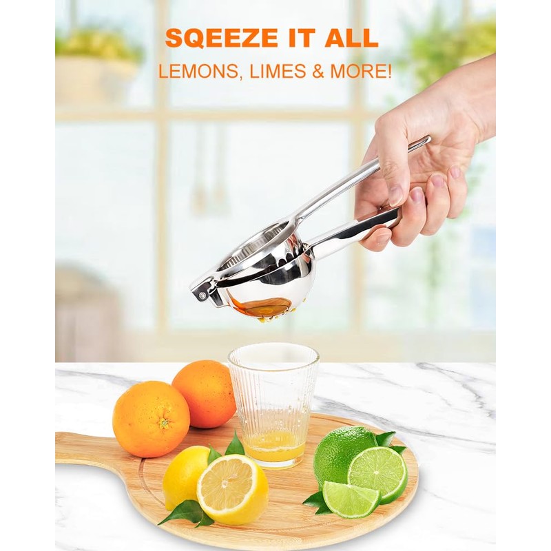 Brigii Lemon Squeezer Juicer for Lime and Lemon, Heavy-Duty 304