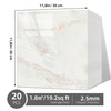 20pcs Peel and Stick Backsplash Tile，12"x12" Self Adhesive Marble Tile