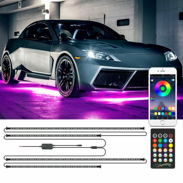 cijing NEW RGB LED Strip Under Car Tube Underglow Underbody