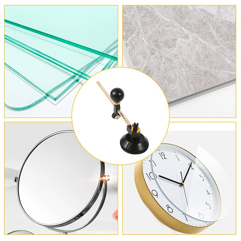 Pssopp Circular Glass Cutter with Round Diameter, Adjustable Glass Cutter