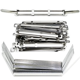 50Packs Filing Strip Fastener Filing Clip,Paper Fasteners, 80 mm Fasteners Office Metal Filing Paper Fastener Clips Premium Prong Fastener Storage for Standard 2-Hole Punch, 50mm Capacity