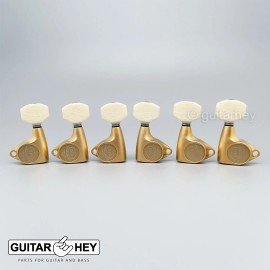 GOTOH NEW Gotoh SGV510Z-M07 L3+R3 Tuners 21:1 Gear Ratio IVORY Buttons 3x3 GOLD SATIN