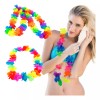 Lecute 12 Collares Hawaianos Neon Luz Negra Fluorescentes Fiesta An