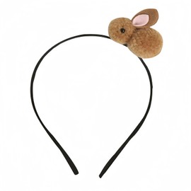 HIFANMM Easter Headbands Bunny Hair Bands for Women Girls Kids, Cute Brown Rabbit Pink Ears Hair Accessories Easter Day Decoration Headdress Party Supplies Gift Hair Hoop 1 Pcs