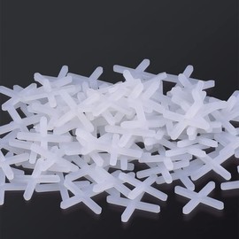 Tile Cross,1000 pcs Tile Spacers Tiles Cross Spacers Tile Leveling System Slab Spacers Plastic Cross Shaped Flooring Tiling Tools,for Accurate Tile Positioning DIY Paving Tiling Garden Wall Tiler（2mm）
