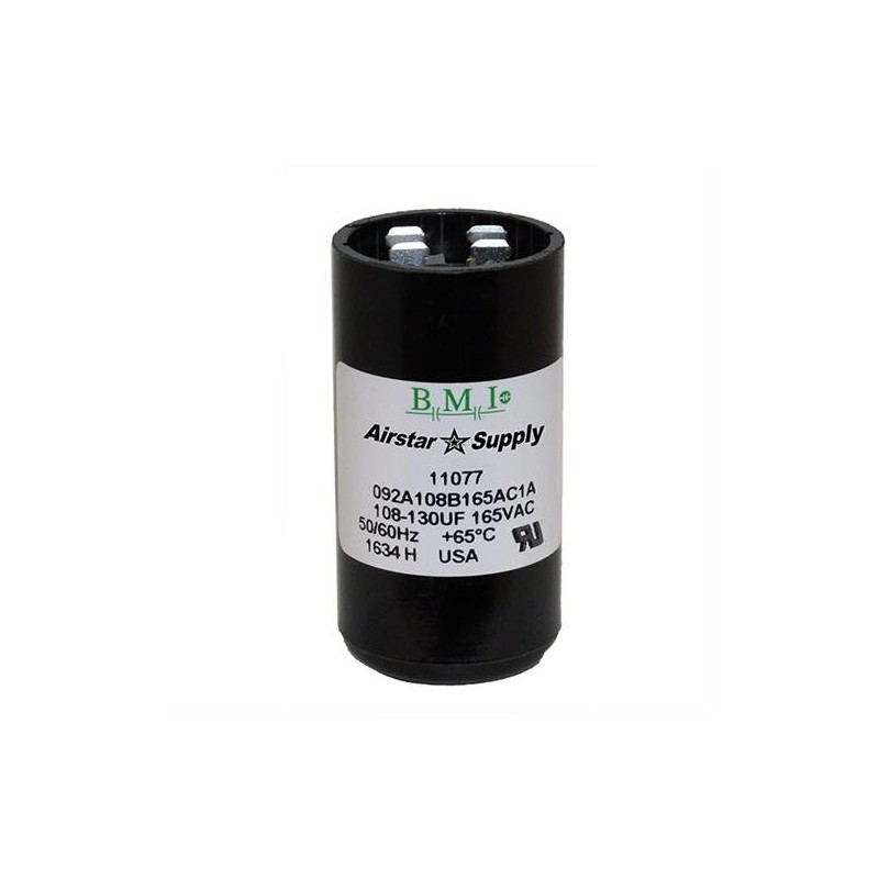 108-130 uF x 165 VAC - BMI/USA Start Capacitor #