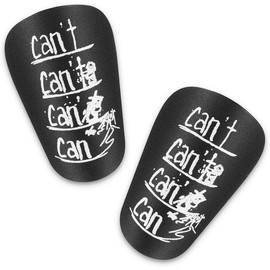 Mini Shin Guards, 2 count Small Shin Guards Soccer Lightweight Protective Football Shin Pads for Youth Adults (Black, PP+EVA)