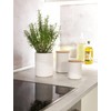 WENKO Maya Storage Tin Made of High-Quality White Ceramic with