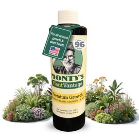 PlantVantage Premium Growth Liquid Plant Fertilizer – NPK Fertilizer (8-16-8) with Zinc & Iron, Liquid Plant Food for Stronger Stems & Larger Leaves, Foliar Spray for Trees, Shrubs & Flowers – 8 oz