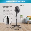 Comfort Zone oscillating pedestal fan 16 Inch 3 speed Adjustable