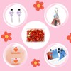 Aiweijia 100Pcs Decorative Flat Push Pin, Plastic Roundness Head Thumbtack,