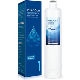 PERCOLA MIWF8200 Water Filter, Compatible with Midea® MIWF8200/MF-2812-R4 Water Filter, Midea® MRF29D3AST, MRF29D6AST, MRF29D9BST Refrigerator Models (1 Pack)