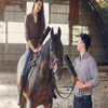 Leather Paddle with Non-Slip Wooden Handle, Riding Whip for Horses,