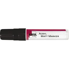 KREUL 46219 – Frosted Acrylic Marker with Chisel Tip, XXL, 15 mm, Black