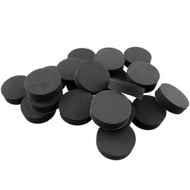 ZYAMY 24pcs 1.96 Inches Rubber Invisible Pot Feet Flowerpot Riser for Indoor or Outdoor, Black