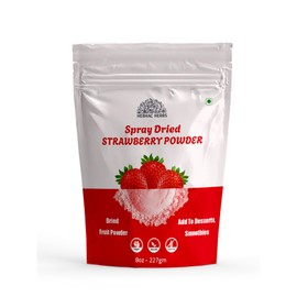 Strawberry Powder 227 g | Spray-Dried Strawberry Powder – No Sugar or Additives, Perfect for Baking, Smoothies, Drinks, and Camping | Gluten-Free & Vegan