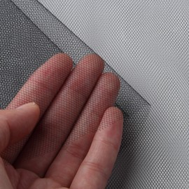 Cosmo Textile Fabric Tulle 15D Plain 100% Nylon Approx. 72.0 inches (183 cm) Width x 3.3 ft (1 m) Cut Col.10 Black 1820 Wedding Cosplay Material Pannier Handicraft/Handmade Supplies