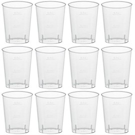 Pack of 100–disposable shot glasses 2 cl and 4 cl, transparent, 2 cl
