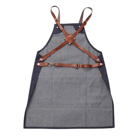 GRIMSTEADS Type 4 ROYAL KNIGHT TOKYO Denim Apron Barber Beauty Salon Large Size, navy